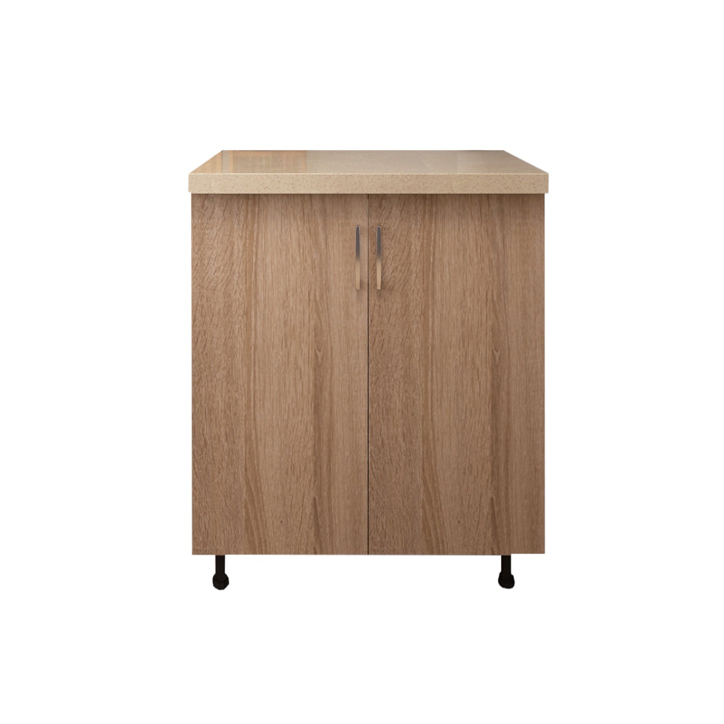 Corp Baza Bucatarie Cu Blat Termorezistent, L60cm x H90cm x A50cm, Culoare Sonoma, Pal 18mm - imagine 5
