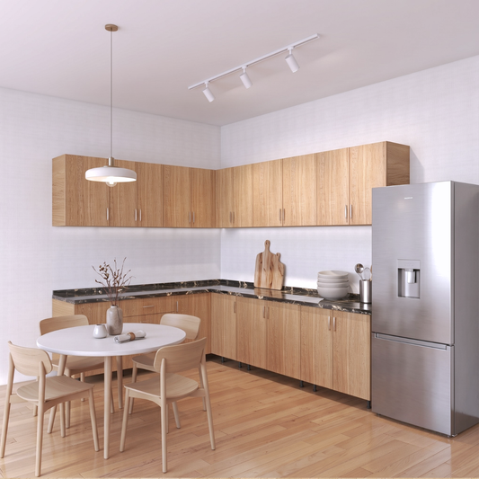 Bucatarie Colt Karla L220 x L240, Pal 18mm, Culoare Sonoma, Balamale Soft - Clos