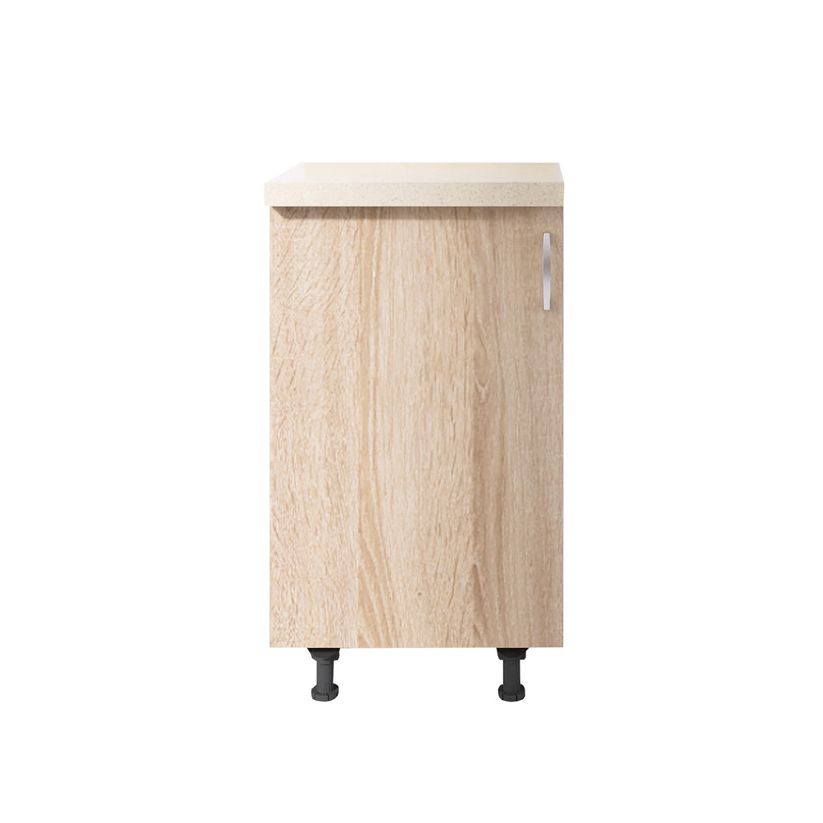 Corp Baza Bucatarie Cu Blat Termorezistent, L40cm x H90cm x A50cm, Culoare Sonoma, Pal 18mm - imagine 2