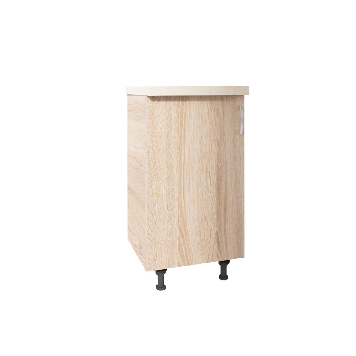 Corp Baza Bucatarie Cu Blat Termorezistent, L40cm x H90cm x A50cm, Culoare Sonoma, Pal 18mm