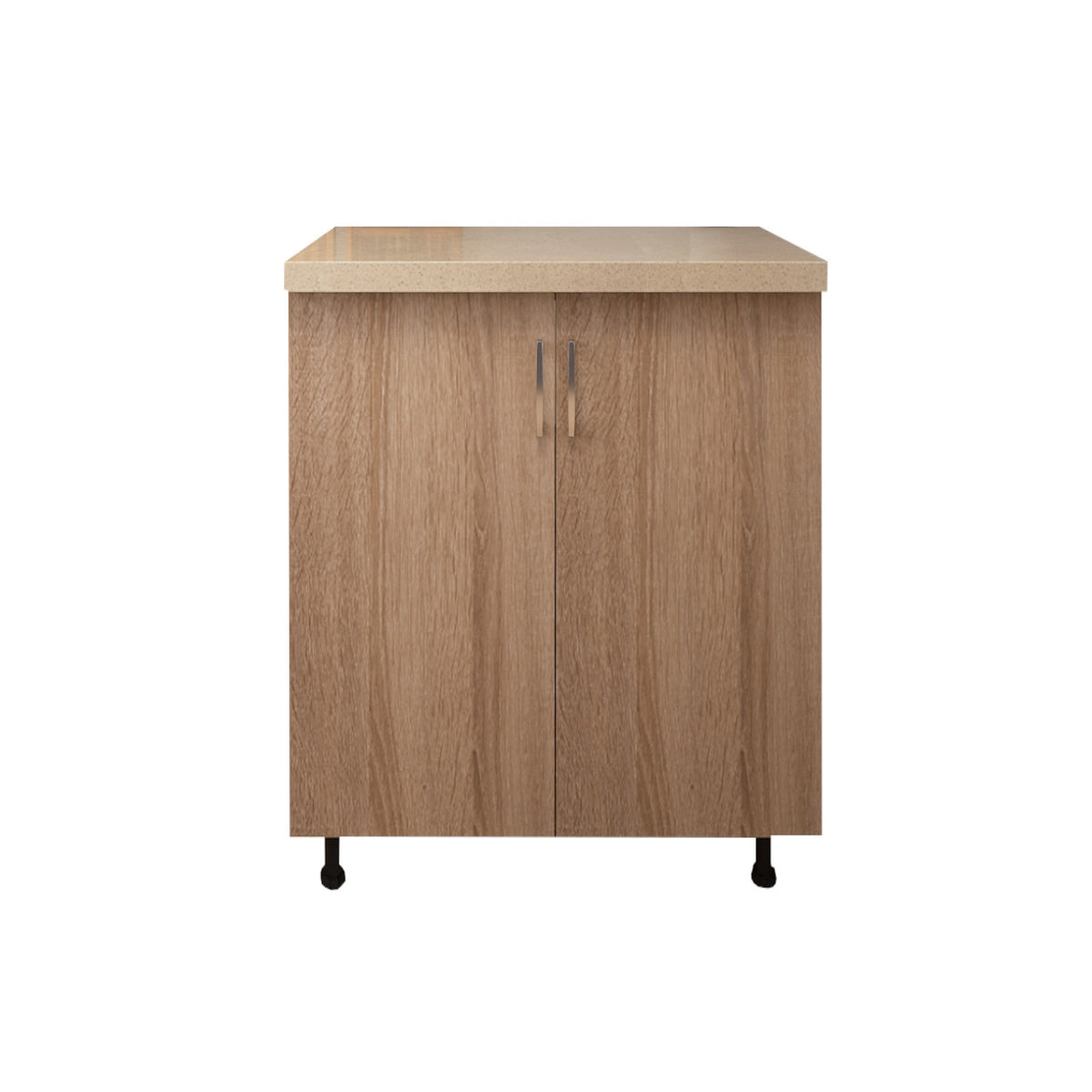 Corp Baza Bucatarie Cu Blat Termorezistent, L60cm x H90cm x A50cm, Culoare  Sonoma, Pal 18mm - imagine 5