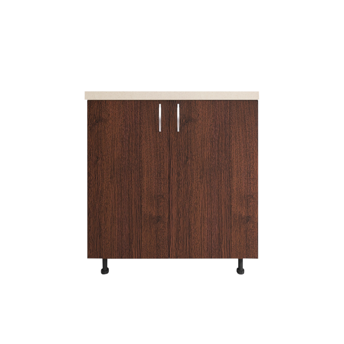 Corp Inferior Bucatarie L60 x H90 x A50 cm, Culoare Wenge Mat, Pal 18mm, Blat Termorezistent 2,8 cm - imagine 3