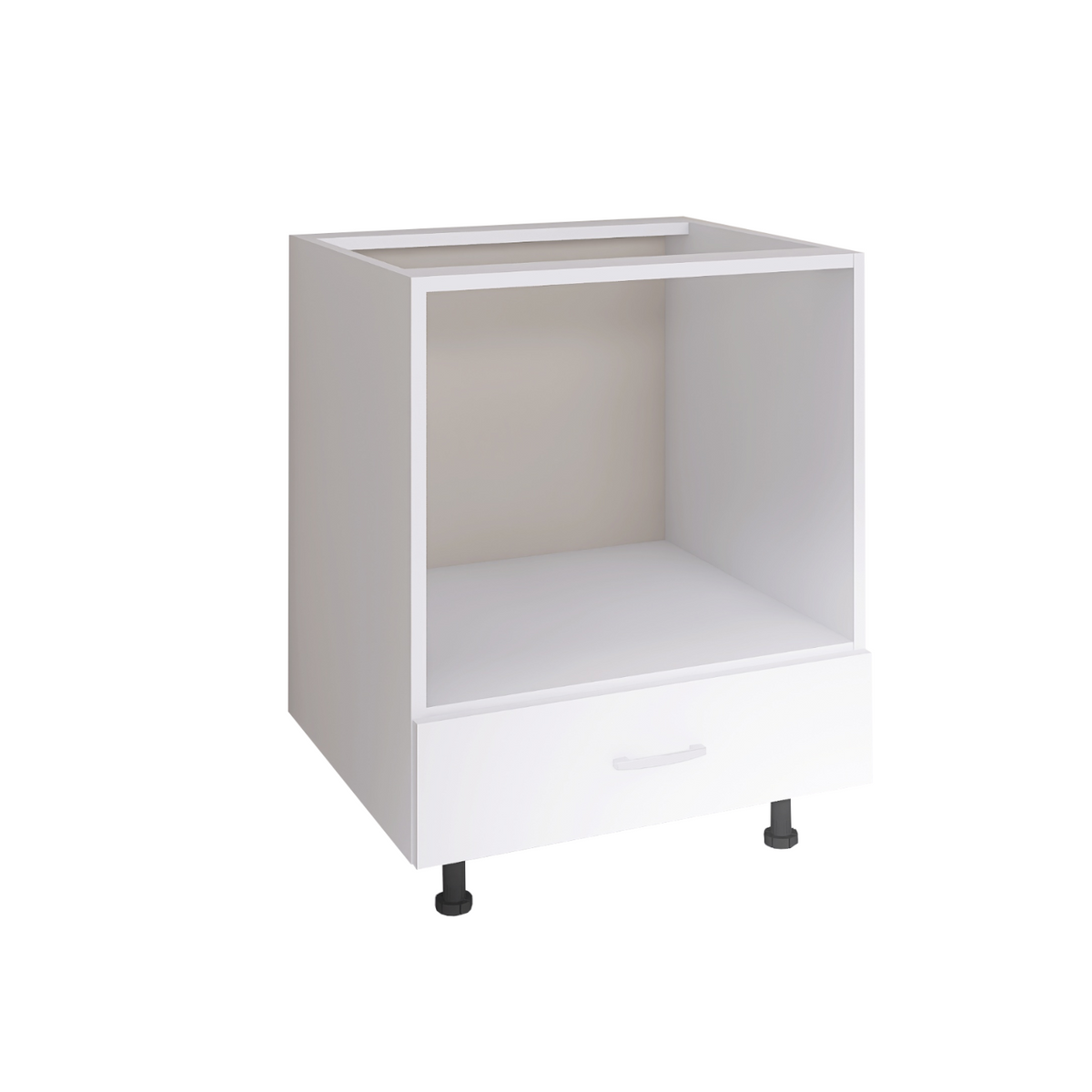 Corp Inferior Cuptor, L60xH90xA50cm, Material Pal 18mm, Culoare Alb - imagine 2