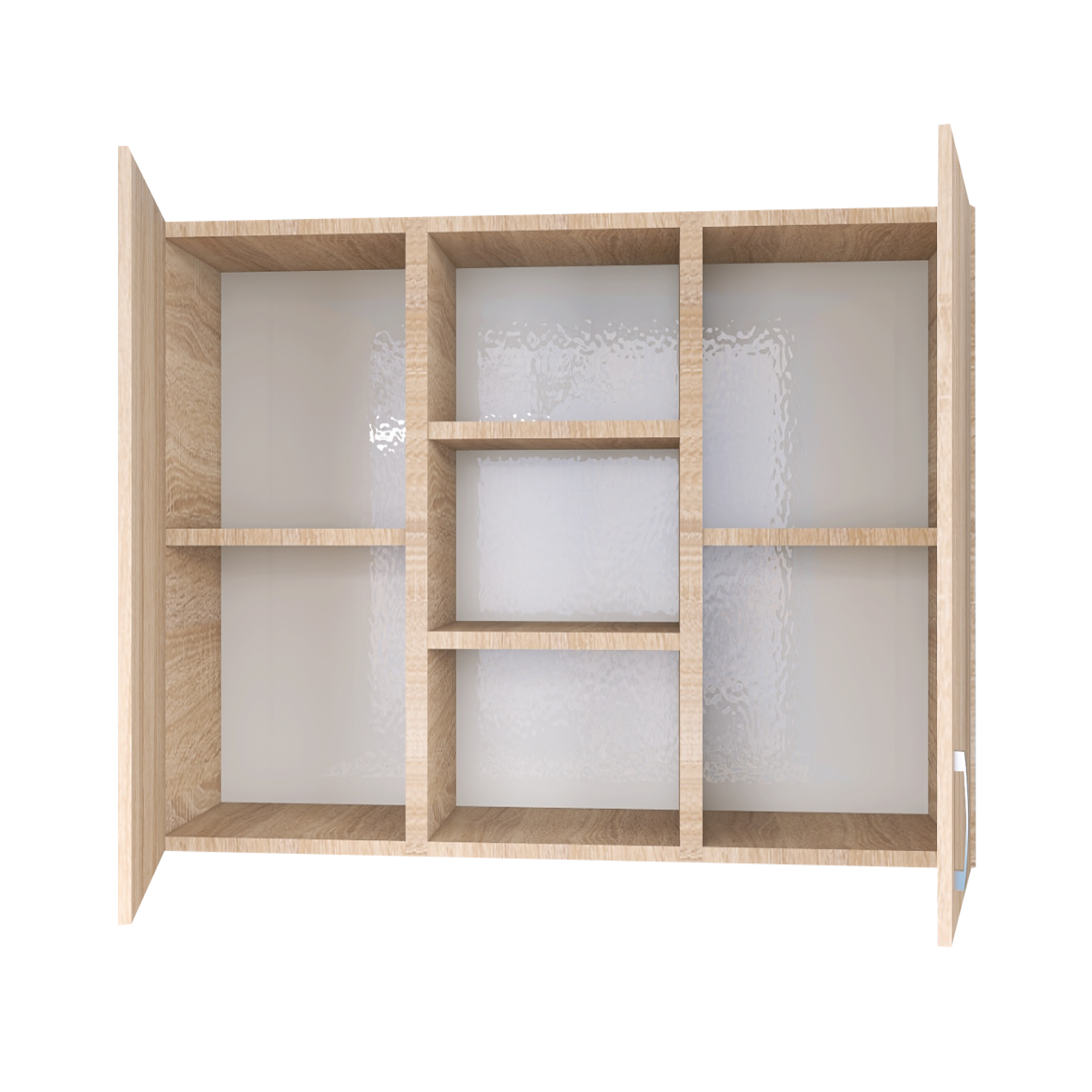 Corp suspendat bucatarie L120xH70xA32 cm, Culoare Sonoma, Pal 18mm - imagine 2