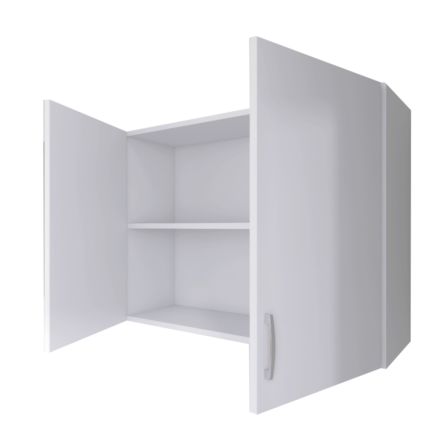 Corp suspendat bucatarie L80 x H70 x A32cm, Culoare Alb, Pal 18mm - imagine 2