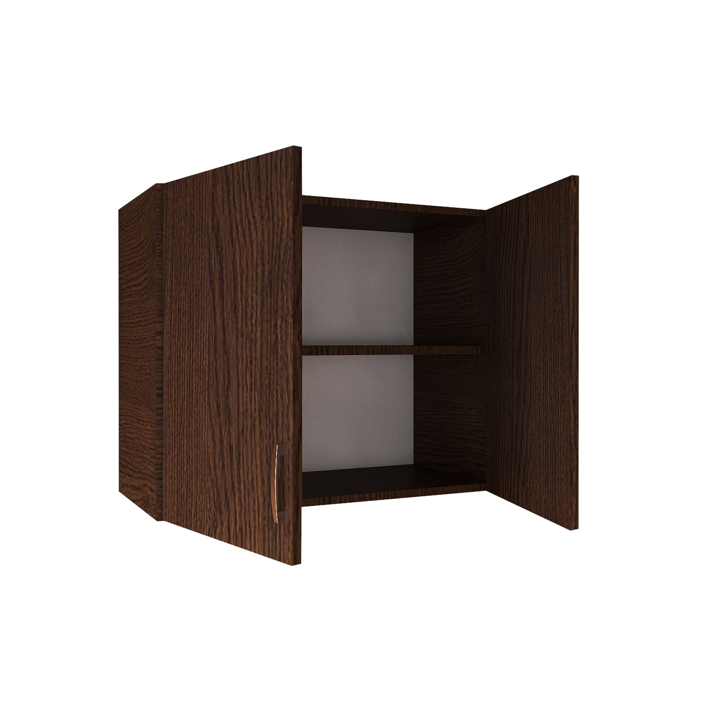 Corp Suspendat Bucatarie L80 x H70 x A32cm, Culoare Wenge, Pal 18mm - imagine 2