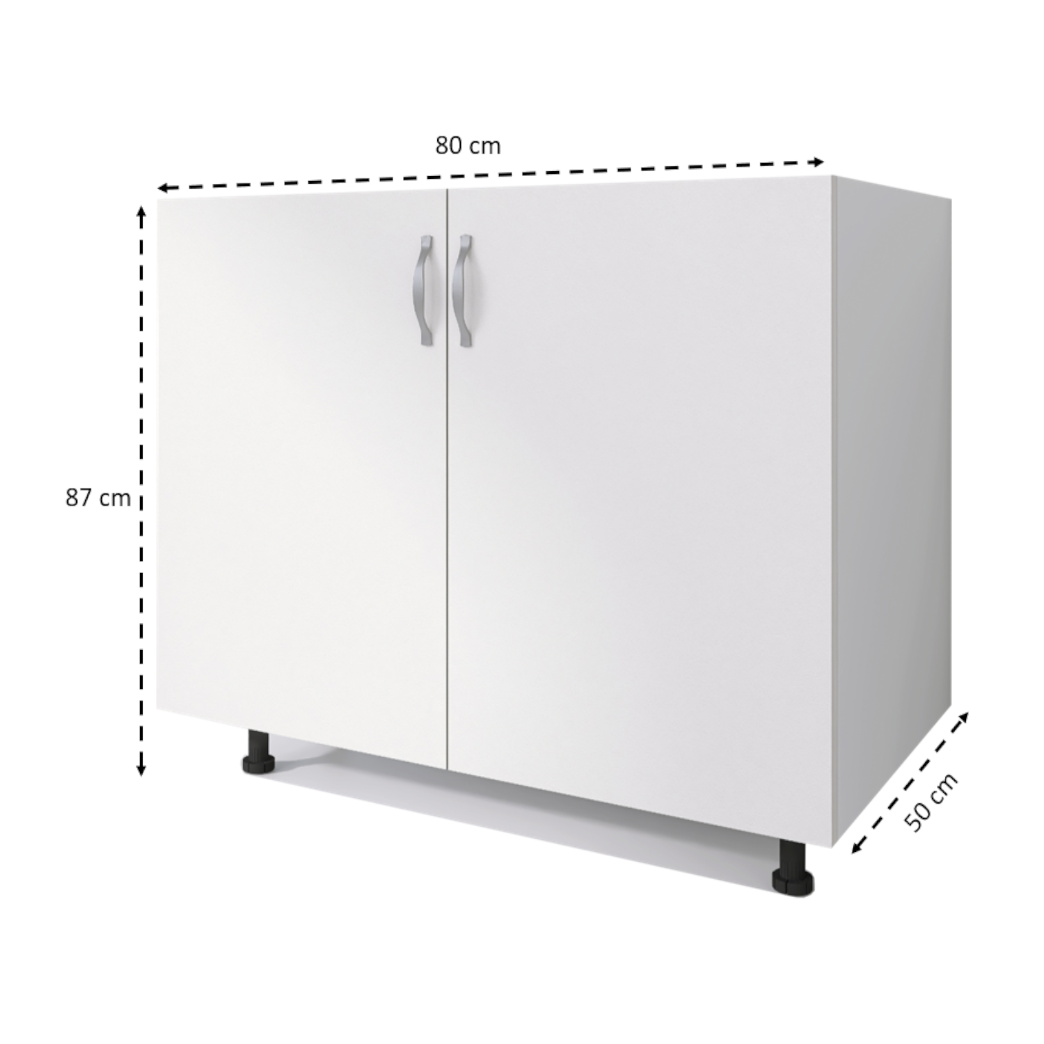 Masca chiuveta Alb Mat , L80xH87xA50 cm, Pal 18mm - imagine 4